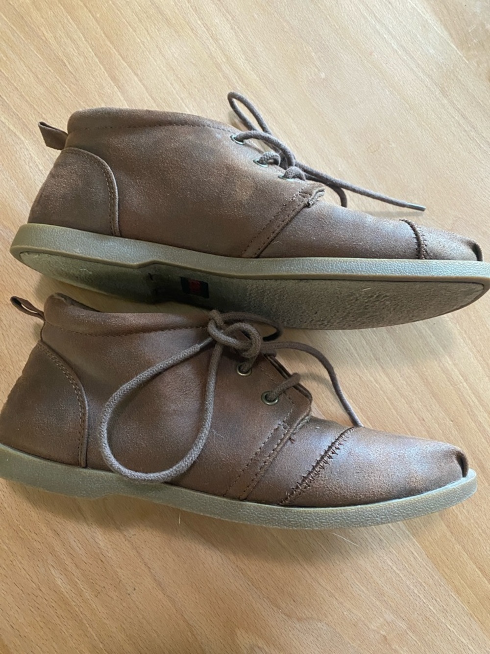 Bobs By Skechers Brown Suede Lace-Up Casual Shoes - Picture 2 of 10